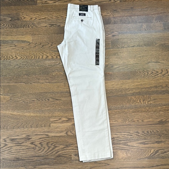 Banana Republic Aiden Tan Chinos Flat-Front Cotton Blend slim fit - Picture 2 of 5